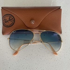 RAY-BAN RB3025 AVIATOR LARGE METAL - Blue gradient